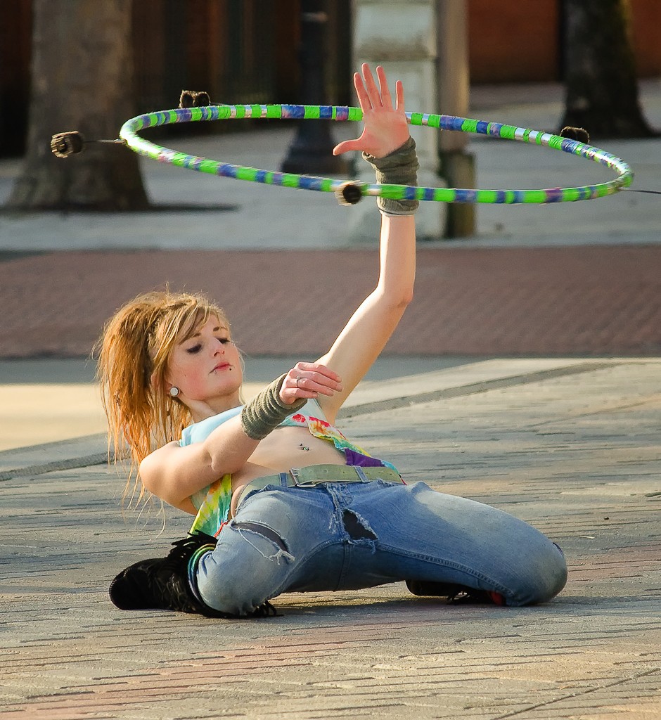 "Hula" by Pat Fitzgerald, taken in Pioneer Courthouse Square